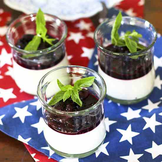 Fresh Cherry Panna Cotta