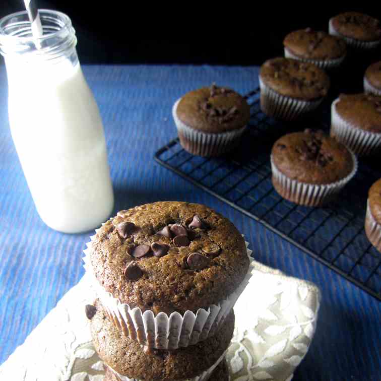 Double Chocolate Chip Muffins