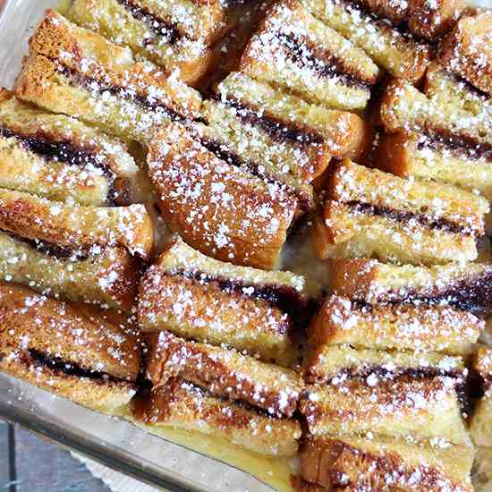 PB-J Bread Pudding