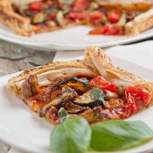 Olive, Courgette & Tomato Galette