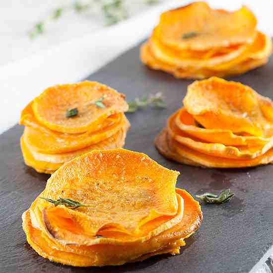 Sweet potato stacks