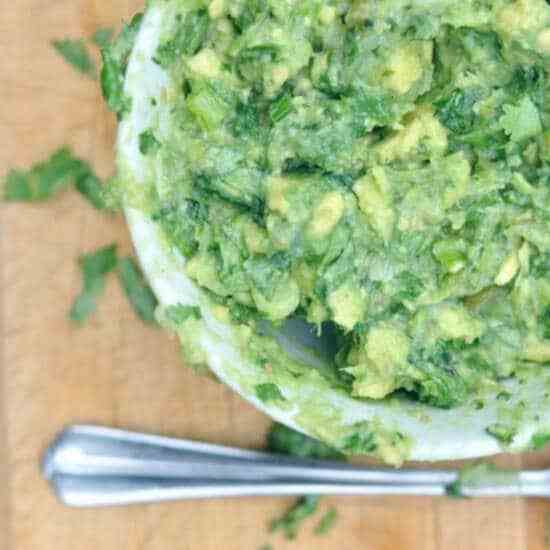 Tomatillo Guacamole