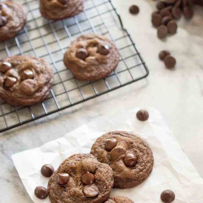 Double Chocolate Chip Cookies