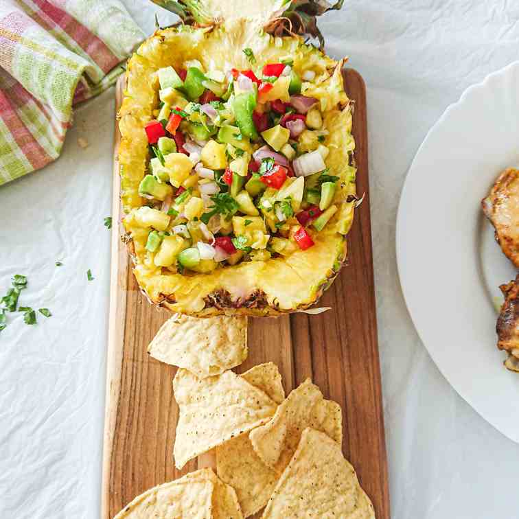 Pineapple avocado salsa