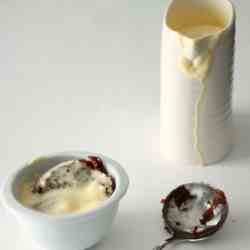 Chocolate Pudding and Vanilla Custard