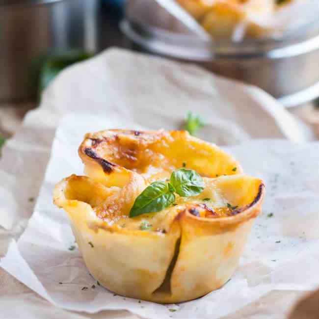 Easy Lasagna Cups