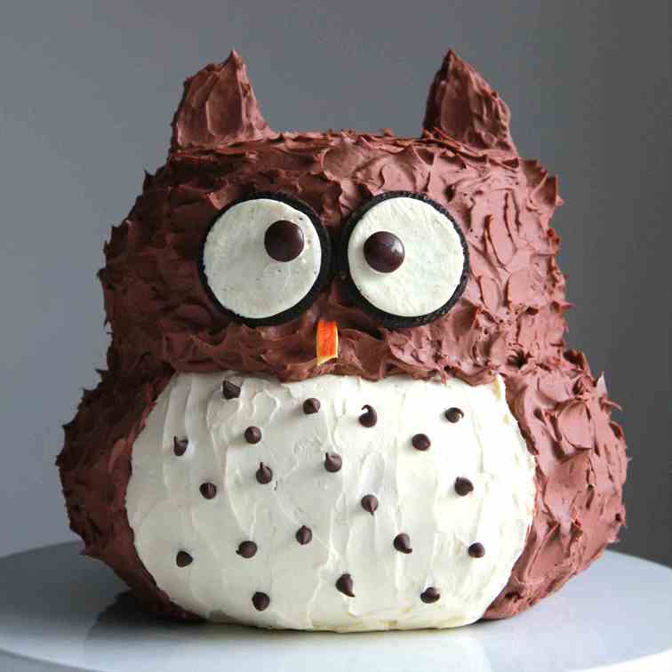 Birthday Owl Cake