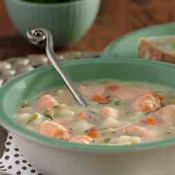 Salmon Leek Chowder