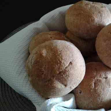 Wholemeal flour buns recipe