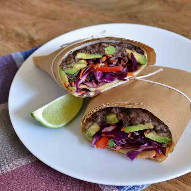 Mexican Black Bean Wrap