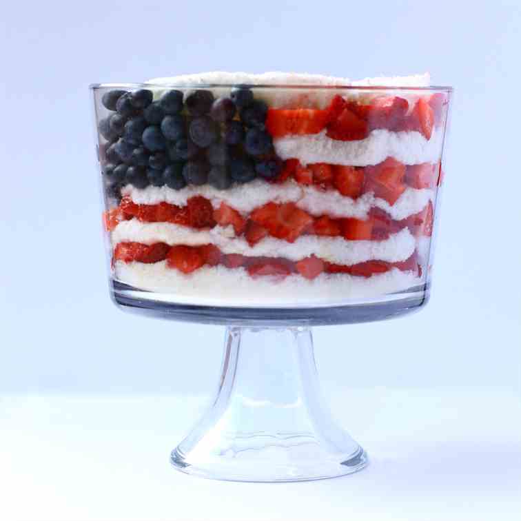 4th of July Berry Trifle