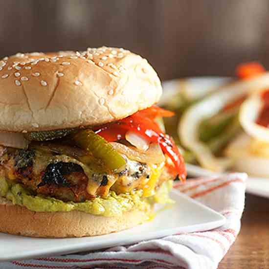 Tequila Chicken Fajita Burger