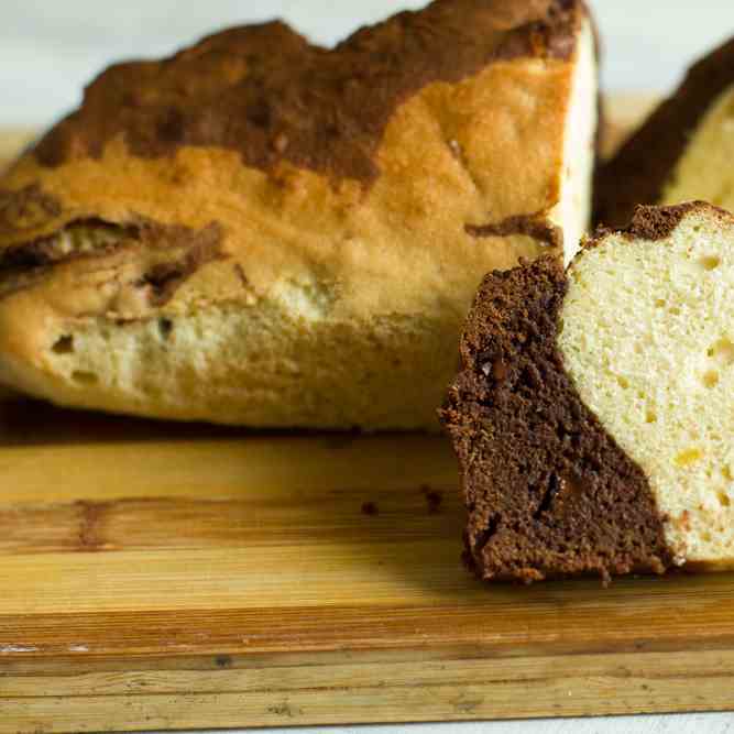 Choco Vanilla Marble Cake