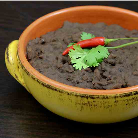 Vegetarian Refried Black Beans