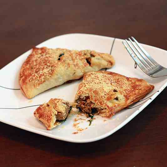 Sausage, Spinach, & Onion Turnovers