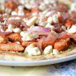 Tandoori Chicken Chutney Pizza