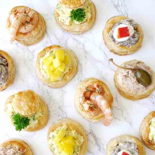 Retro Vol-au-Vent Party Appetizers