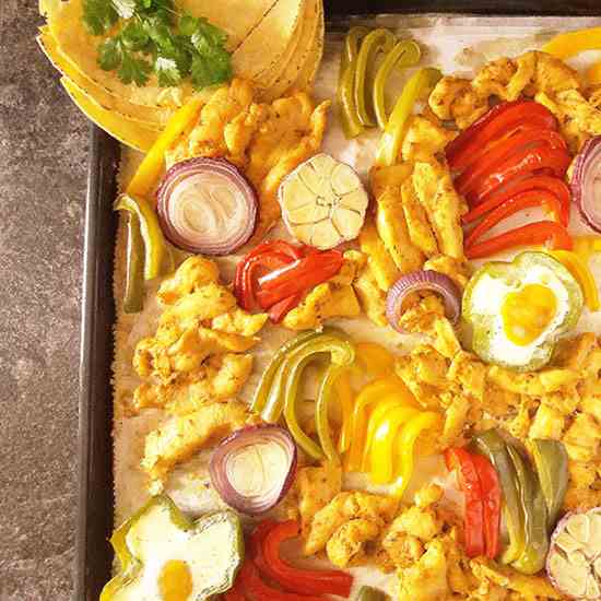 Sheet Pan Chicken Fajitas