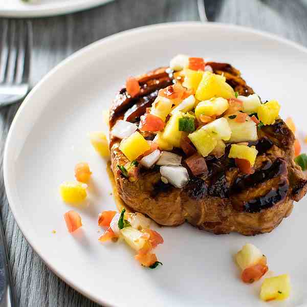 Grilled BBQ Pork Chops