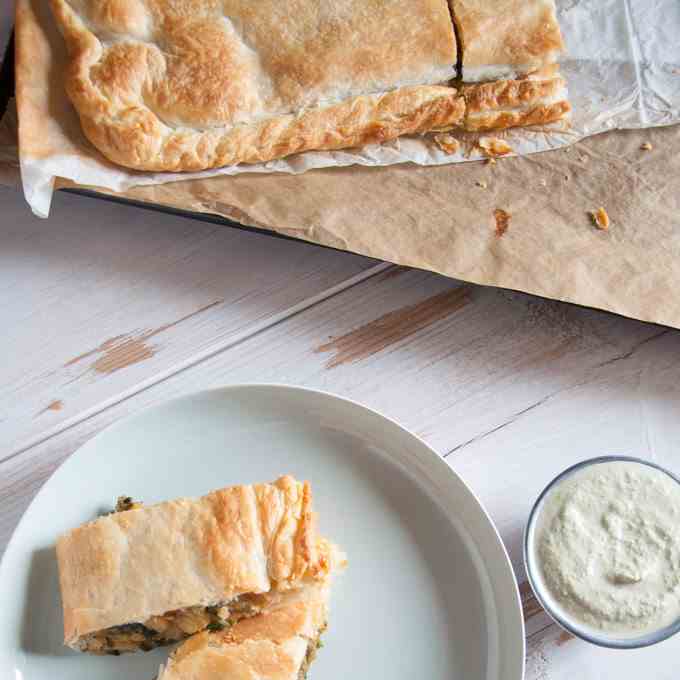 Vegan Potato - Spinach Strudel