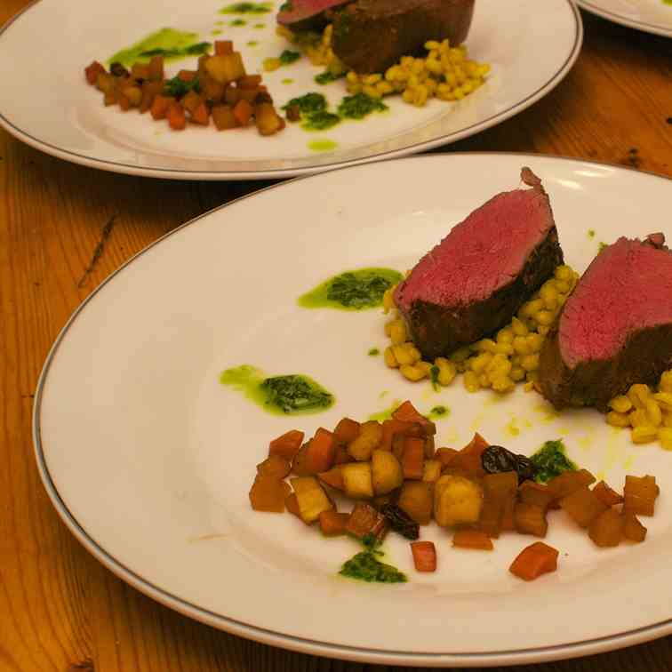 Indian Spiced Loin of Venison