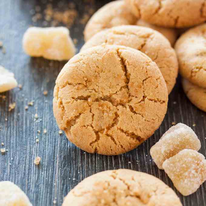 Soft Chewy Ginger Cookies