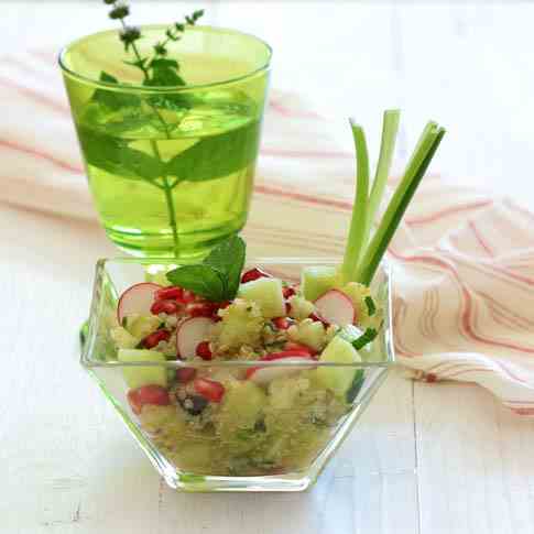 Quinoa and pomegranate salad