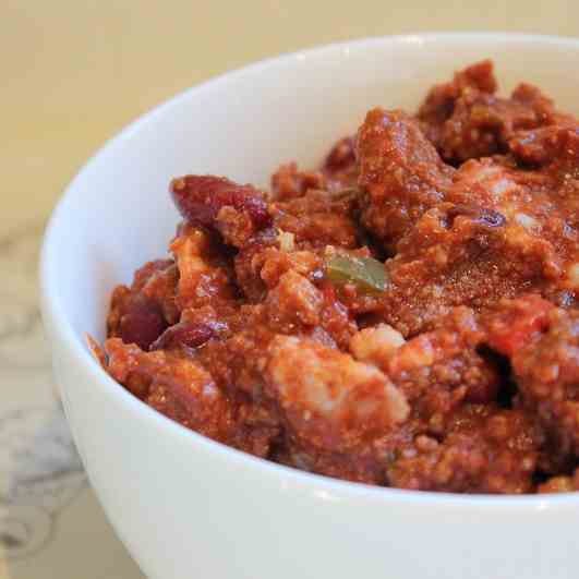 Aunt Bee's Three Meat Chili