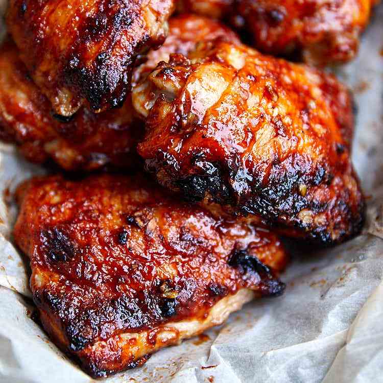 Baked BBQ Chicken Thighs