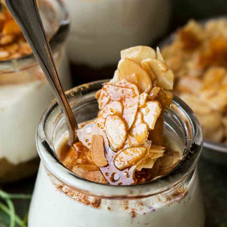 No bake vegan cheesecake jars