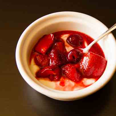 Oven Roasted Strawberries & Cherries