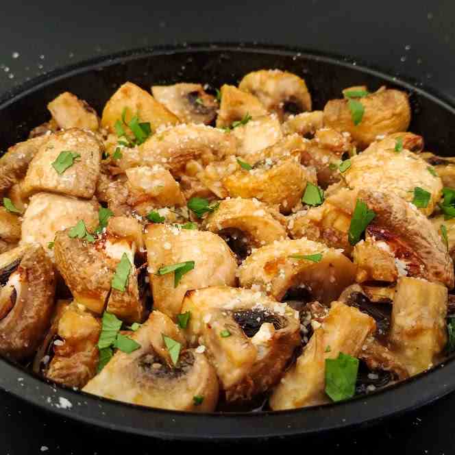 Parmesan BBQ Mushrooms