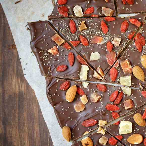 Goji Berry Chocolate Bark