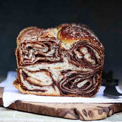 Povitica-Croatian Chocolate Walnut Bread