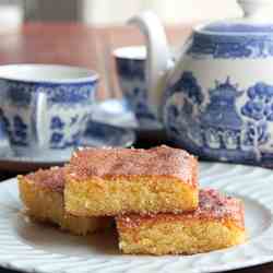 Almond, Polenta and Lemon Slice