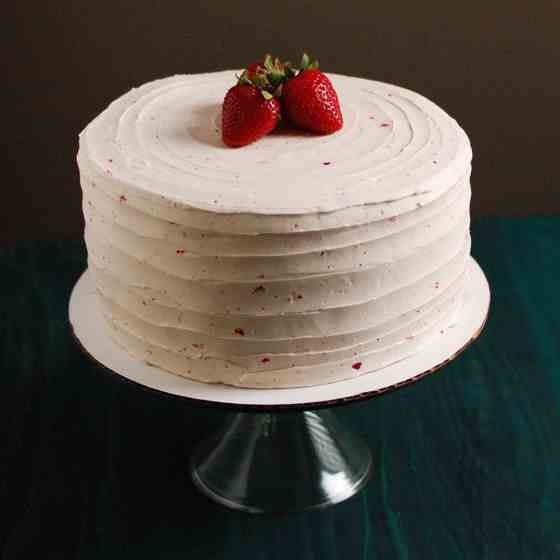 Strawberry Champagne Layer Cake