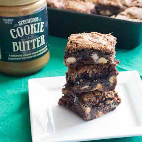 Cookie Butter Swirl Brownies