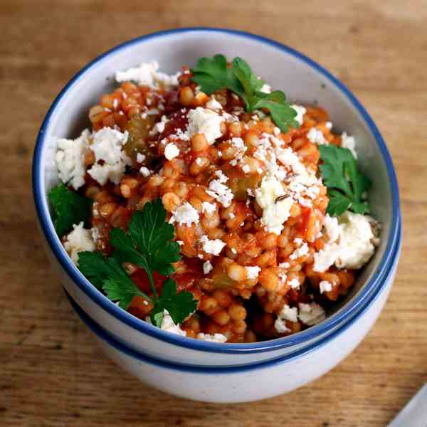 Barley Risotto with Feta