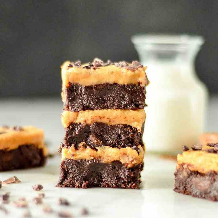 Flourless Peanut Butter Brownies