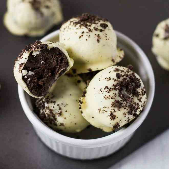 White Chocolate Oreo Truffles