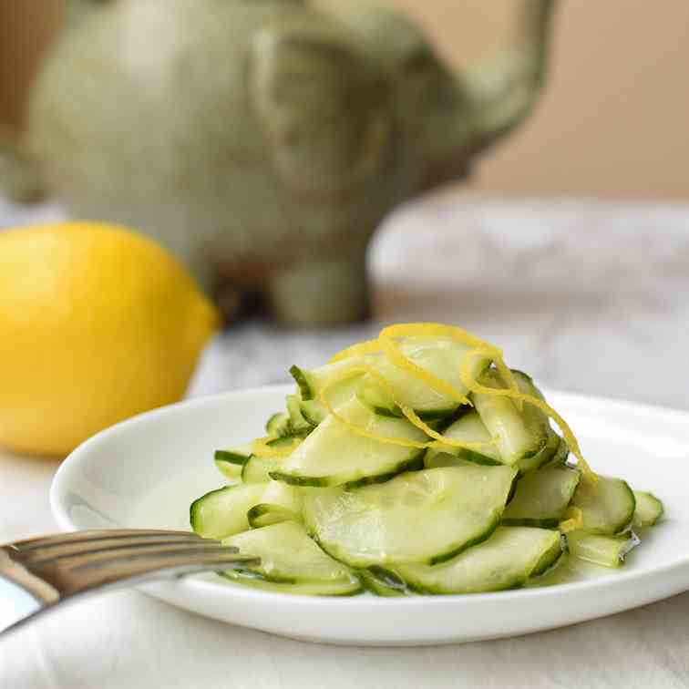 Quick Pickled Cucumber with Lemon