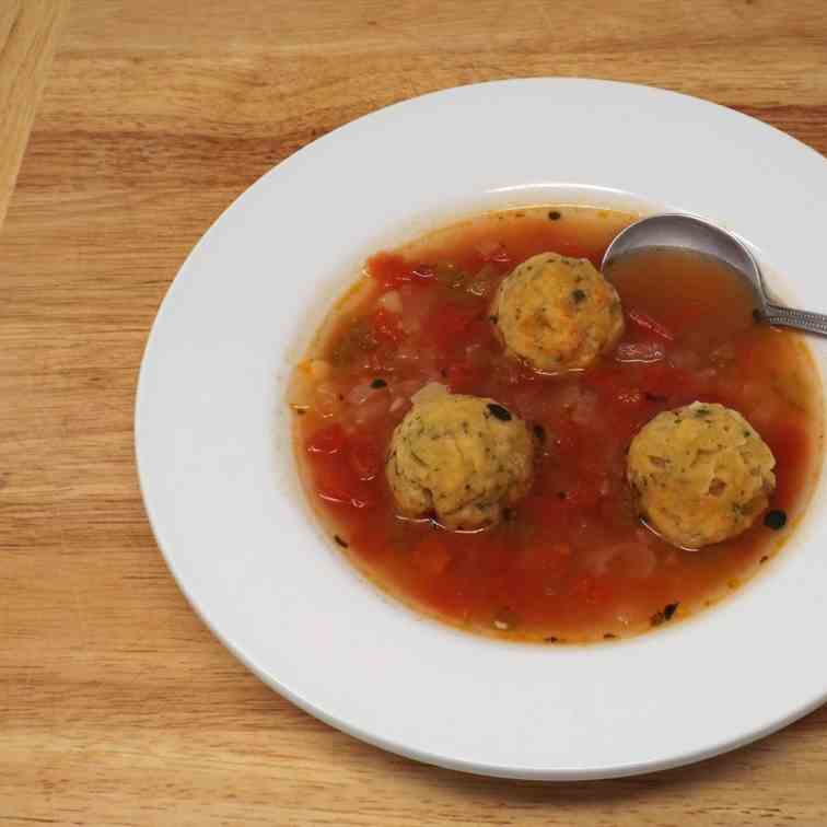 Chickpea Dumpling Soup