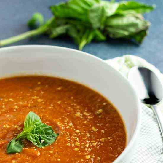 Protein Packed Tomato Basil Soup