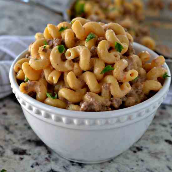 Cheesy Hamburger Helper