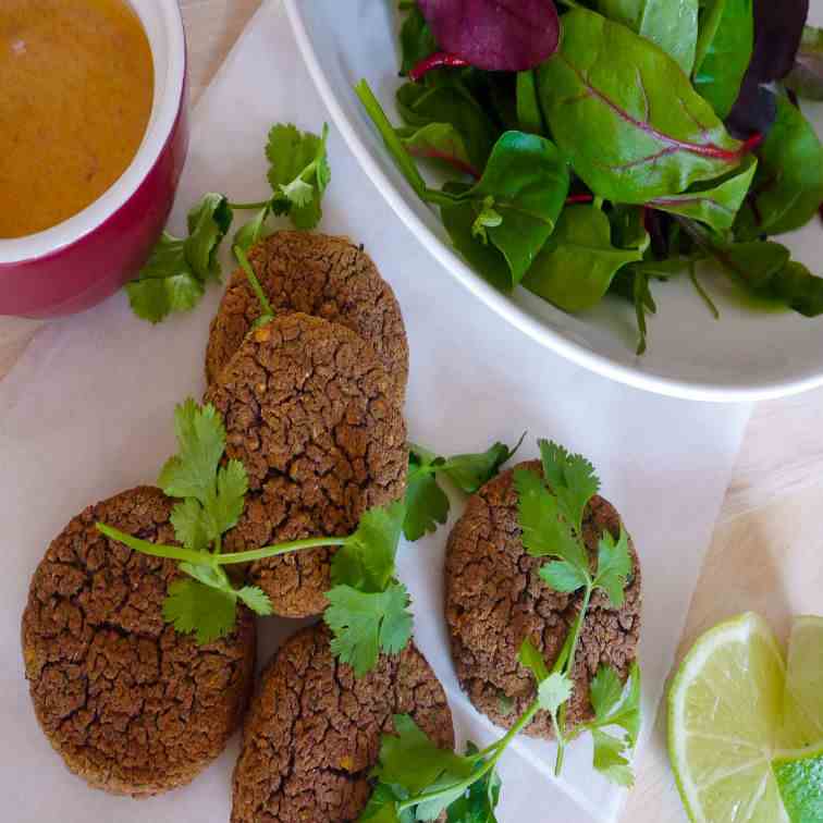 Gluten-Free Falafel with Harissa Tahini