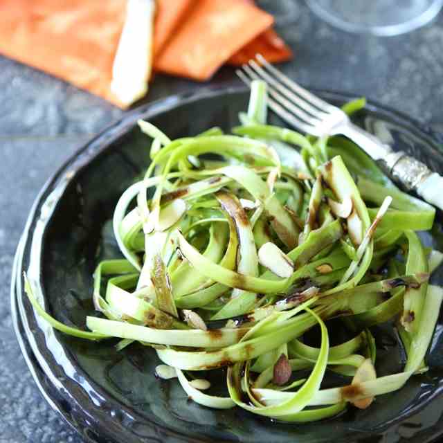 Shaved Asparagus Salad w/Balsamic Syrup