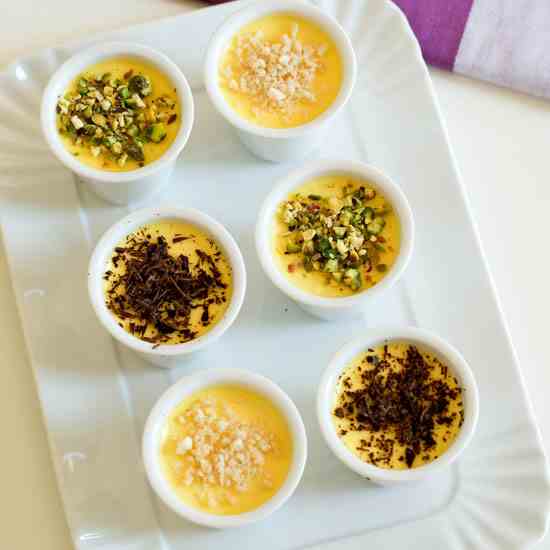 Saffron Panna Cotta