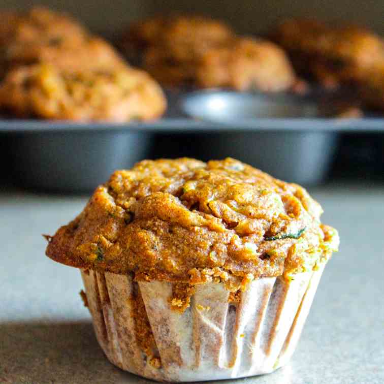 Spiced Zucchini Muffins