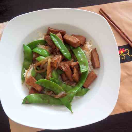 Pork and Peas Stir Fry