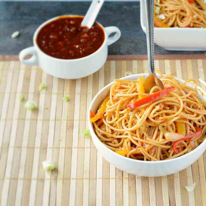 Veggie Szechuan Noodles